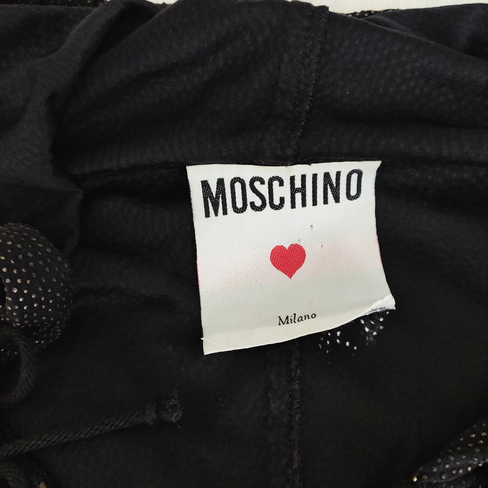 MOSCHINO Black & Gold Zipper Hoodie Jumpsuit - Picture 8 of 13